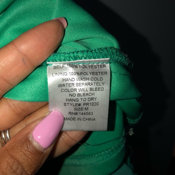 Turquoise Flowy Romper - Picture 3 of 3